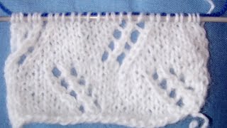 Tuto tricot  le point ajouré  quot les côtes verticalesquot au tricot [upl. by Karp]