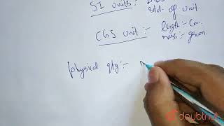 write SI and CGS unit of any three physical quantities  CLASS 7  KINEMATICS  PHYSICS  Doubt [upl. by Dera]