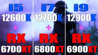 RX 6700XT  i5 12600K vs RX 6800XT  i7 12700K  RX 6900XT  i9 12900K  DDR5 RAM [upl. by Samalla]