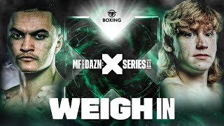 Jarvis vs Bdave Misfits x DAZN X Series 011 Weigh In Livestream [upl. by Eniawed721]