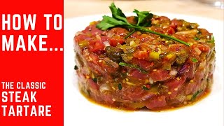 How to make STEAK TARTARE A classic brasserie recipe quick and easy EFC 23 [upl. by Anitsua57]