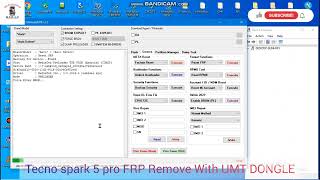 Tecno spark 5 pro FRP Remove With UMT DONGLE [upl. by Maillil]