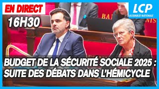 Budget de la Sécurité sociale 2025  suite de lexamen en séance à lAssemblée  291024 [upl. by Idnahs32]