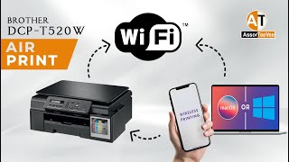 How to Connect Brother DCPT520W To WiFi [upl. by Asiral]