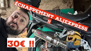 ECHAPPEMENT moto ALIEXPRESS pour 30 € qu’est ce que ça vaut  Bien ou nul [upl. by Nya]