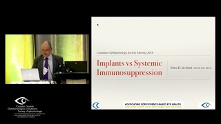 Intraocular implants for NonInfectious Uveitis by Dr Marc de Smet  COS2018 [upl. by Ennylyak]