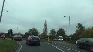 Driving On The A38 From M5 J5 Droitwich To Webbs Garden Centre Wychbold Worcestershire England [upl. by Runkle]