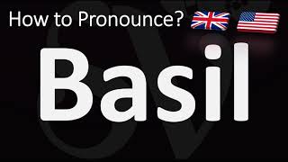 How to Pronounce Basil CORRECTLY [upl. by Ardnaed]