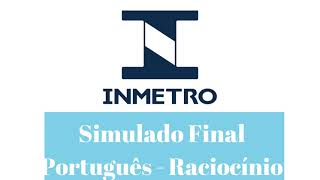 Inmetro  Revisão Final Português e Raciocínio Lógico [upl. by Lirrad]