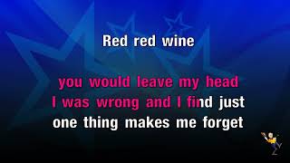 Red Red Wine  Neil Diamond KARAOKE [upl. by Jariv]