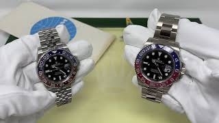 Rolex Pepsi Steel Jubilee Bracelet vs Rolex Pepsi White Gold Oyster Bracelet [upl. by Nabla]