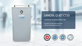 Sanosil QJet CT20  Premium AHP Room Disinfection Device  EN [upl. by Yrellam]