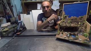 tutorial presepe in scatola con laghetto passo passo [upl. by Lorak788]