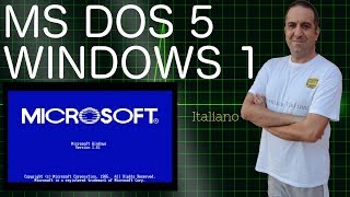 RETROCOMPUTING  MS DOS 5 e Windows 1 con supporto mouse [upl. by Lindsay]