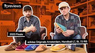 adidas Originals Amsterdam Handball Spezial LT and SL 72 RS  size Previews EP11 [upl. by Nnyluqcaj]