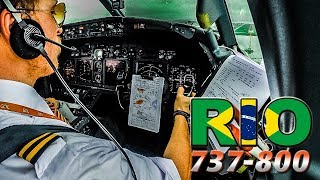 Piloting the BOEING 737 into RIO [upl. by Itoc69]