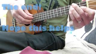 Clean Bandit  Rather Be ukulele tutorial fingerstyle [upl. by Nnaeirb]