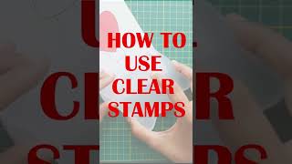 How to use Clear Stamps For Beginners  Clear Stamping  How to use Clear Stamps with Acrylic Block [upl. by Austin]