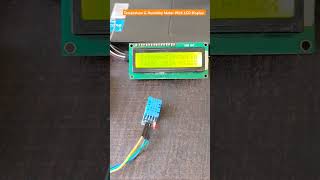 Temperature and Humidity Meter With LCD electrical experiment arduino [upl. by Iong]