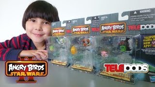 Angry Birds Star Wars II Telepods  6 Figures [upl. by Nealey]