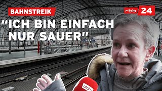 Wieder Streik bei der Bahn Das sagen Reisende [upl. by Ten]