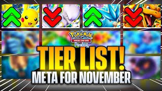 Pokemon TCG Pocket Tier List November Edition【Pokemon TCG Pocket】 [upl. by Rebhun698]