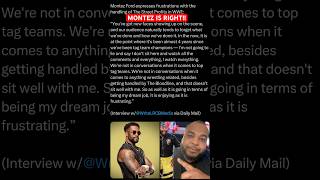 MONTEZ IS FRUSTRATED wwe wweraw wwesmackdown thestreetprofits montezford [upl. by Illona659]