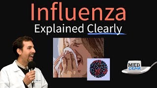 Influenza Flu Explained Clearly  Diagnosis Vaccine Treatment Pathology [upl. by Anaert]