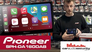 Pioneer SPHDA160DAB Apple CarPlay amp Android Auto entry level stereo  Car Audio amp Security [upl. by Halihs]