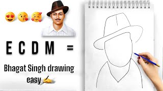 bhagat singh pencil drawing easy step by step ।। भगत सिंग का चित्र आसानी से बनाए पेंसिल से [upl. by Mayer770]