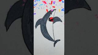 How to draw a shark easy step by step 🩶🦈 [upl. by Ailin854]