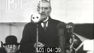 1939 English Prime Minister Chamberlain Famous Speech Regarding Germany [upl. by Nedak]