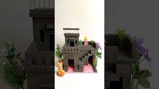 Beautiful miniature clay house 🏠  shorts clayhouse viralvideo [upl. by Anyar]