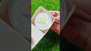 KT Night cream Review shorts skincare nightcream [upl. by Schulein93]