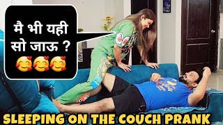 Sleeping On The Couch  Prank On Wife  D2 Prank prankvideo [upl. by Leakim]