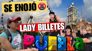 LADY BILLETES SE ENOJÓ EN CENTRO HISTORICO EN PUEBLA [upl. by Seel]