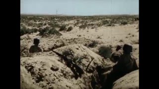 Operation Crusader rare film scenes in Color Africa Corps [upl. by Nicolina]