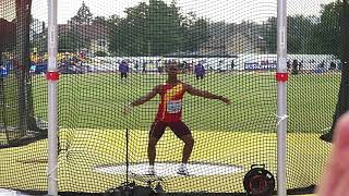 Yasiel Sotero wins Discus at Euro U18 Championships  6431m [upl. by Ayvid120]