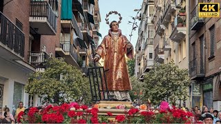 4K PROCESIÓN FIESTAS DE SAN LORENZO EN MADRID 2024 [upl. by Narih437]