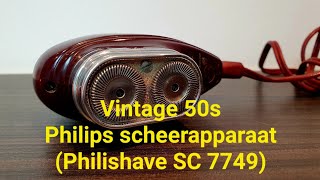 Vintage Philips scheerapparaat Philishave SC7749 4K [upl. by Anirehc806]