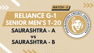 MATCH2  SCAA vs SCAB  RELIANCE G1 MENS SENIOR T20 [upl. by Mareld]