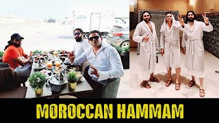 Moroccan Hammam  Mosque Hassan ll  حمام مغربي مسجد الحسن الثاني  ഒരു മൊറോക്കൻ തേച്ചു കുളി [upl. by Nivej]