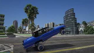 GTA V Albany Emperor LowRider Gets Bennys Hydraulics custom Frame edit [upl. by Merline]