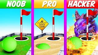 Noob vs Pro vs Hacker Hole In One Golf It [upl. by Chaffinch324]