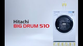 HITACHI BIG DRUM 510 Front Loading Washing Machine [upl. by Brewster]