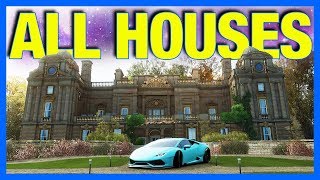 Forza Horizon 4  All House Locations Rewards and Prices [upl. by Riella701]