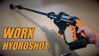 Unboxing WORX WG629 Cordless Hydroshot Portable Power Cleaner [upl. by Py]