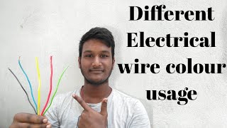 Electrical wires colour code usage in Telugu [upl. by Halland558]