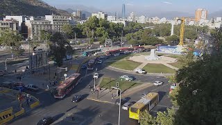 Cámara En Vivo desde Plaza Baquedano [upl. by Nahtanaj908]