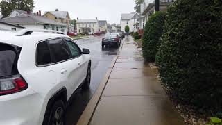 Rain walk in Watsontown Pa USA Small Town America 1 4k60fps [upl. by Abbey621]